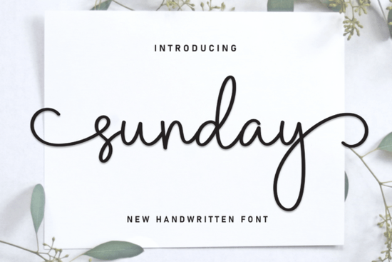 Sunday Font